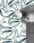 Eva the Emu with Leaves