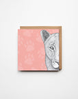 Linda the Lioness Greeting Card