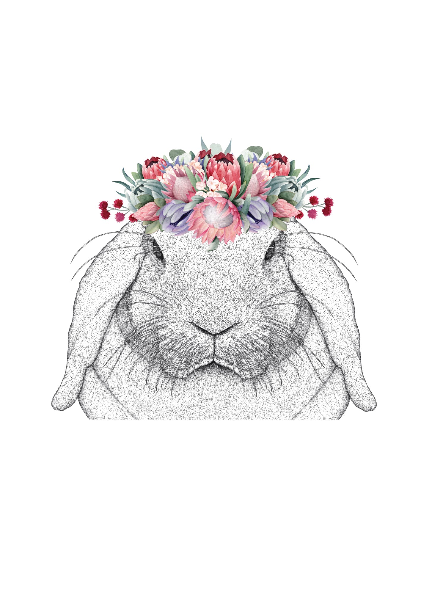 flower rabbit 絵画　イラスト　ドローイング il_1080xN.6403333145_pywv.jpg