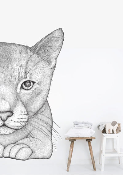 Catherine the Cat Removable Wall Decal
