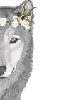 Willow the Wolf with Luxe Feather Crown SALE