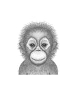 Ollie the Orangutan - Full Face