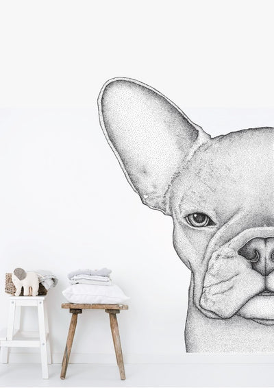 Freddie the Frenchie Removable Wall Decal