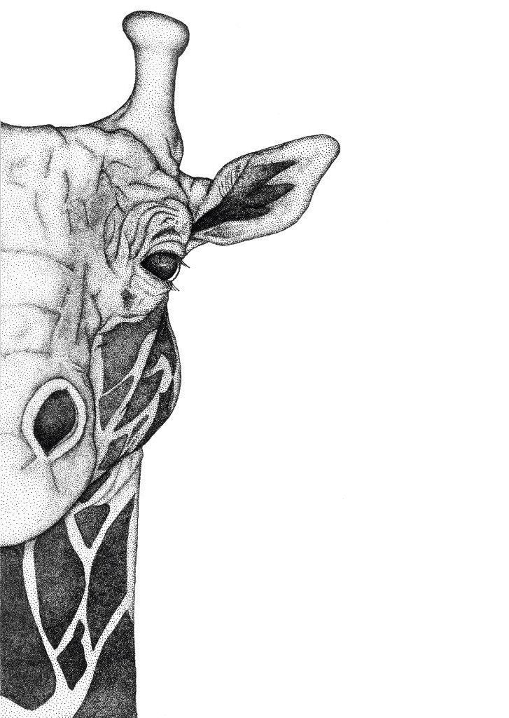 素晴らしい Georgi Donna by Dots – Giraffe the 絵画