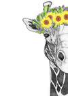 Georgi the Giraffe with Sunflower Crown