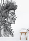 Indian Chief Removable Wall Decal
