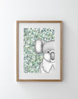 Kenneth the Koala with Eucalyptus Leaves