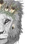 Leo the Lion with Luxe Feather Crown