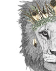 Leo the Lion with Luxe Feather Crown