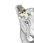 Linda the Lioness with Luxe Feather Crown
