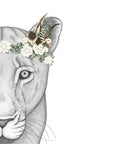 Linda the Lioness with Luxe Feather Crown