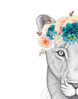 Linda the Lioness with Flower Crown