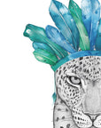 Luca the Leopard with Feather Crown