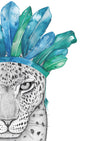 Luca the Leopard with Feather Crown SALE