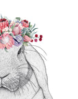 Rebekah the Rabbit with Protea Crown