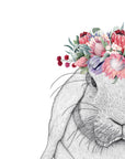 Rebekah the Rabbit with Protea Crown