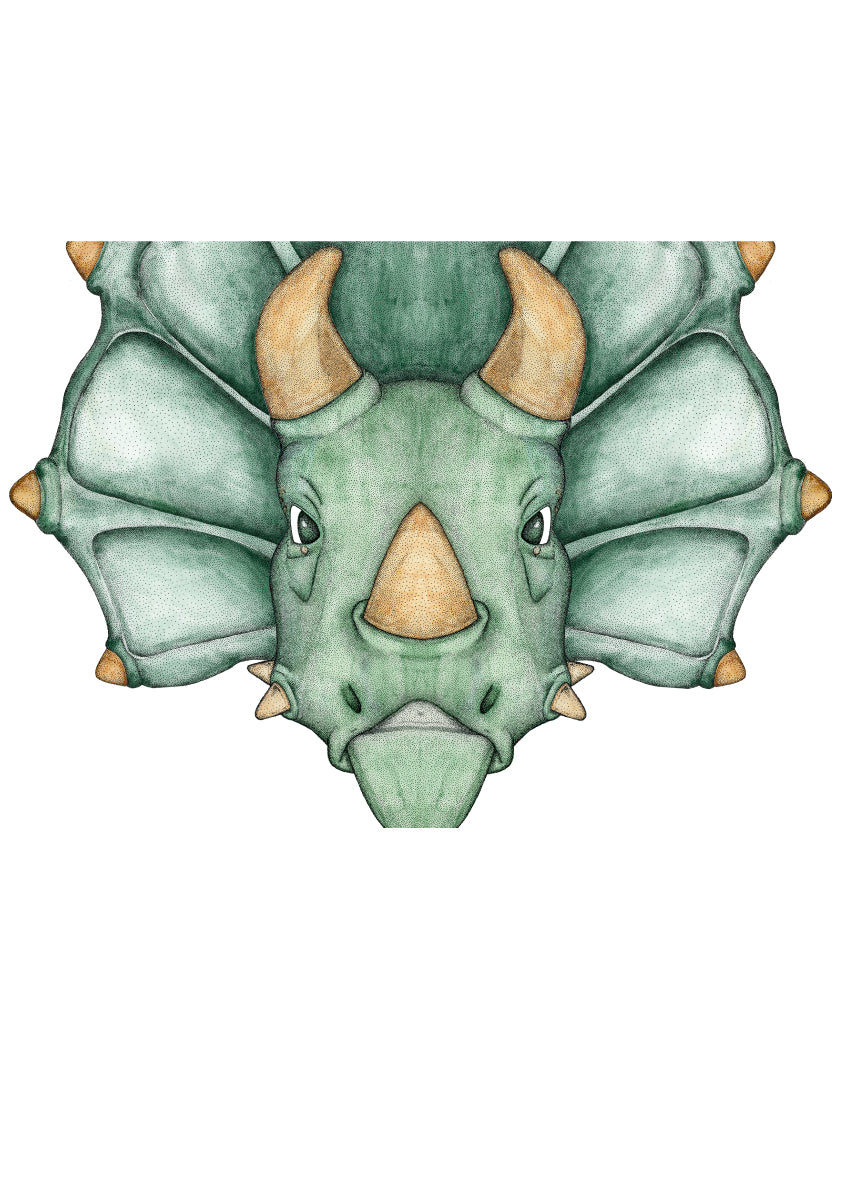 Tank the Triceratops- Full Face
