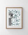 Eva the Emu with Leaves