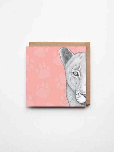 Linda the Lioness Greeting Card