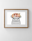 Sofia the Sheep with Flower Crown - Full Face
