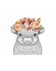 Sofia the Sheep with Flower Crown - Full Face