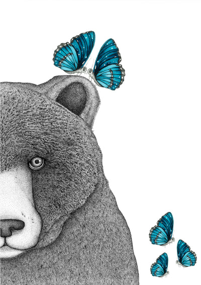 Beryl the Bear with Butterflies