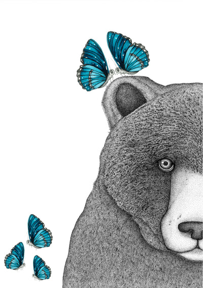 Beryl the Bear with Butterflies