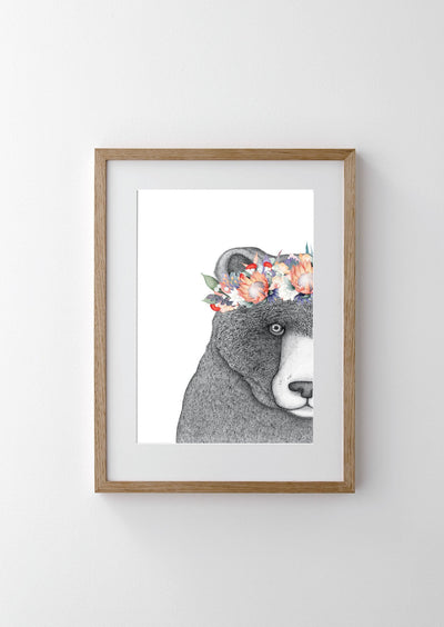 Beryl the Bear with Protea Crown