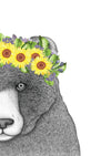 Beryl the Bear with Sunflower Crown
