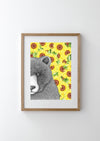 Beryl the Bear with Sunflowers