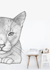 Catherine the Cat Removable Wall Decal