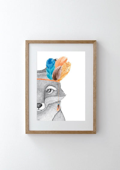 Franklin the Fox with Feather Crown
