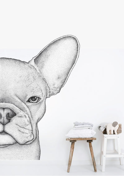 Freddie the Frenchie Removable Wall Decal