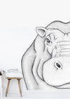 Harper the Hippo Removable Wall Decal