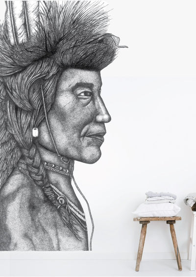 Indian Chief Removable Wall Decal