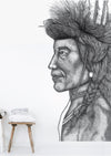 Indian Chief Removable Wall Decal