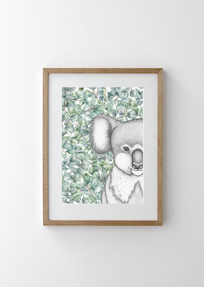 Kenneth the Koala with Eucalyptus Leaves