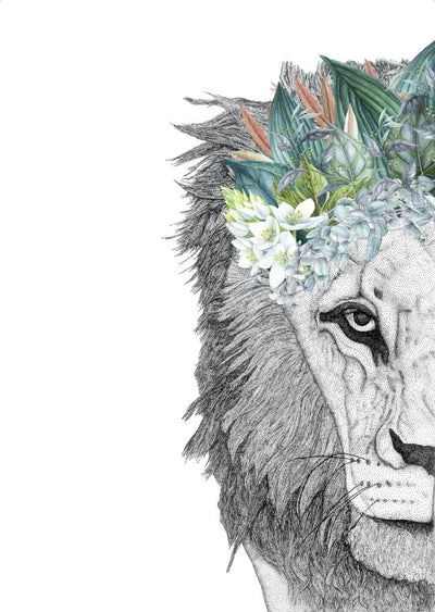 Leo the Lion with Foliage Crown