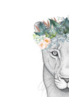 Linda the Lioness with Foliage Crown