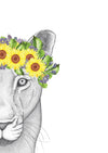 Linda the Lioness with Sunflower Crown
