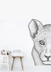 Livinia the Lion Cub Removable Wall Decal