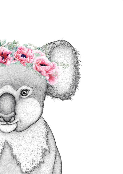 Kerry the Koala with Poppy Crown