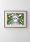 Ollie the Orangutan with Banana Leaves- Full Face