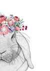 Rebekah the Rabbit with Protea Crown