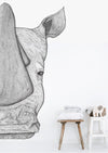 Reggie the Rhino Removable Wall Decal