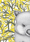 Walter the Wombat with Wattle