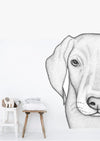 Whitey the Weimaraner Removable Wall Decal