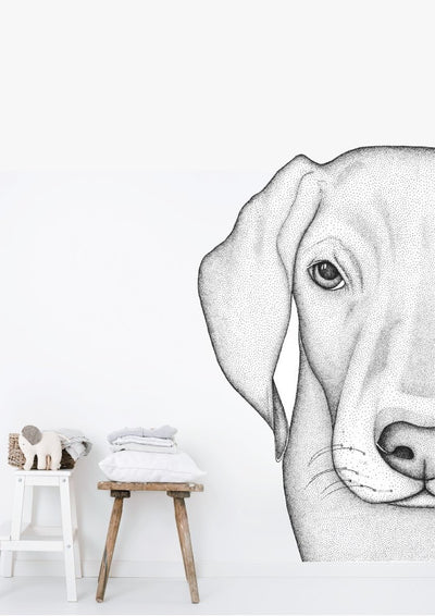 Whitey the Weimaraner Removable Wall Decal