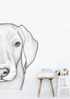 Whitey the Weimaraner Removable Wall Decal